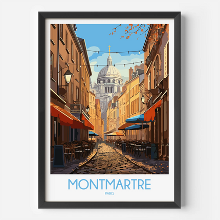 Montmartre Modern Travel Poster
