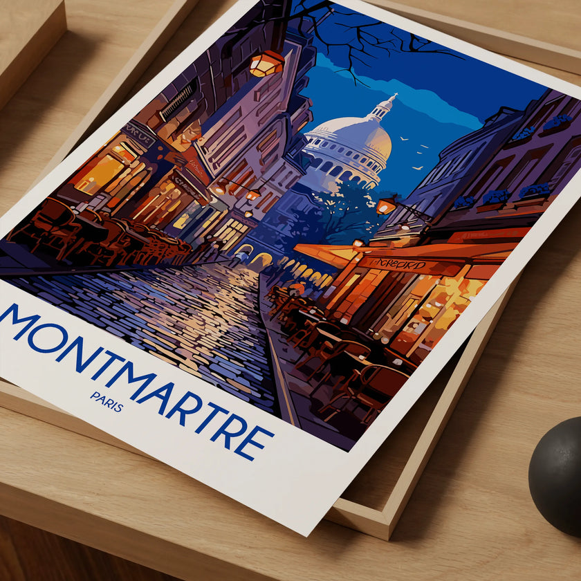Montmartre Retro Travel Illustration