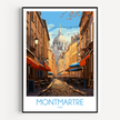 Montmartre Retro Travel Illustration