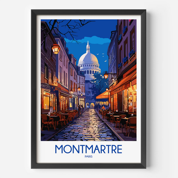 Montmartre Souvenir Poster Print