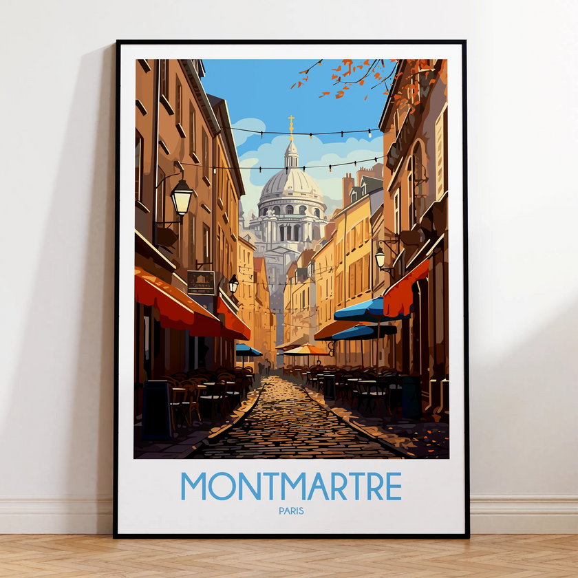 Montmartre Vintage Style Print