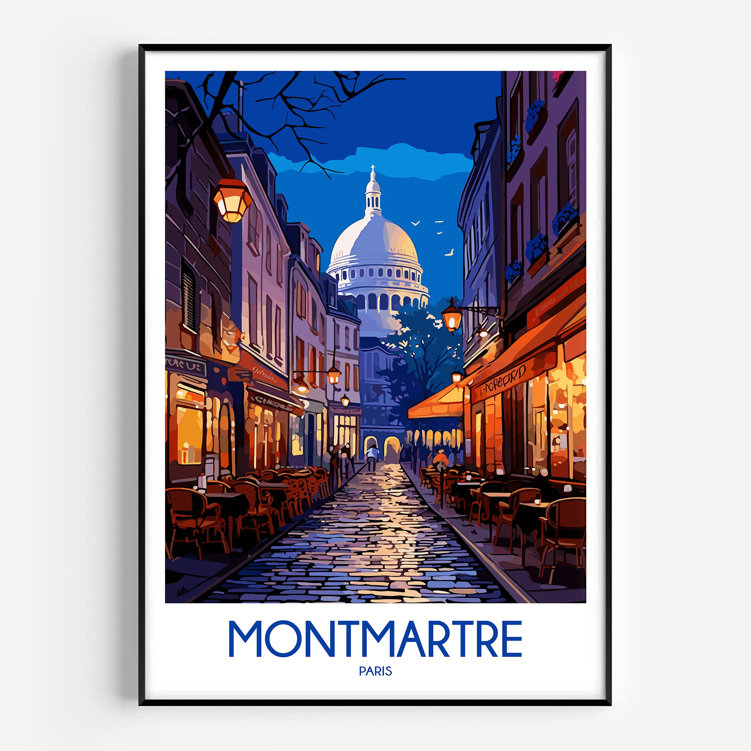 Montmartre Vintage Style Print