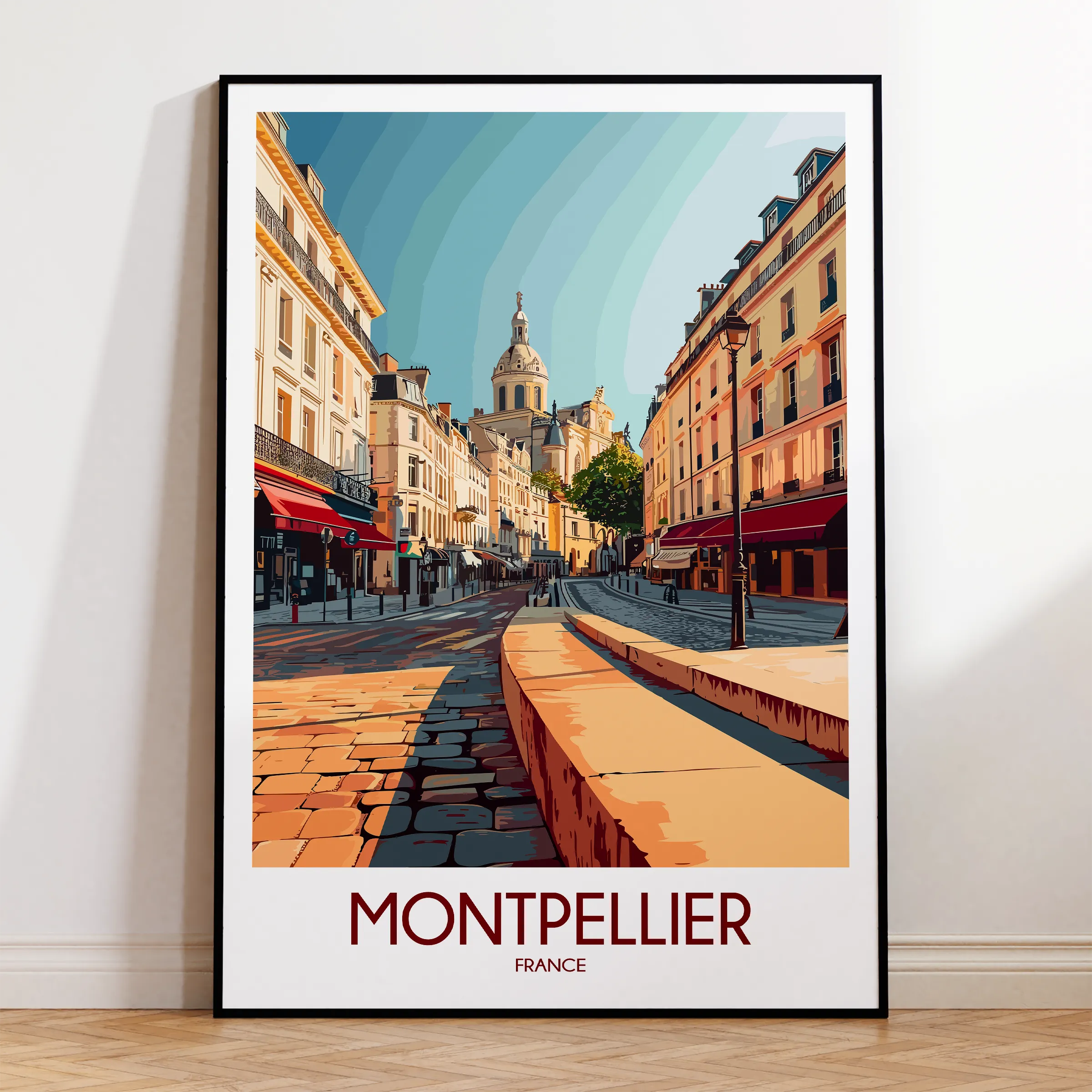 Montpellier Souvenir Poster Print
