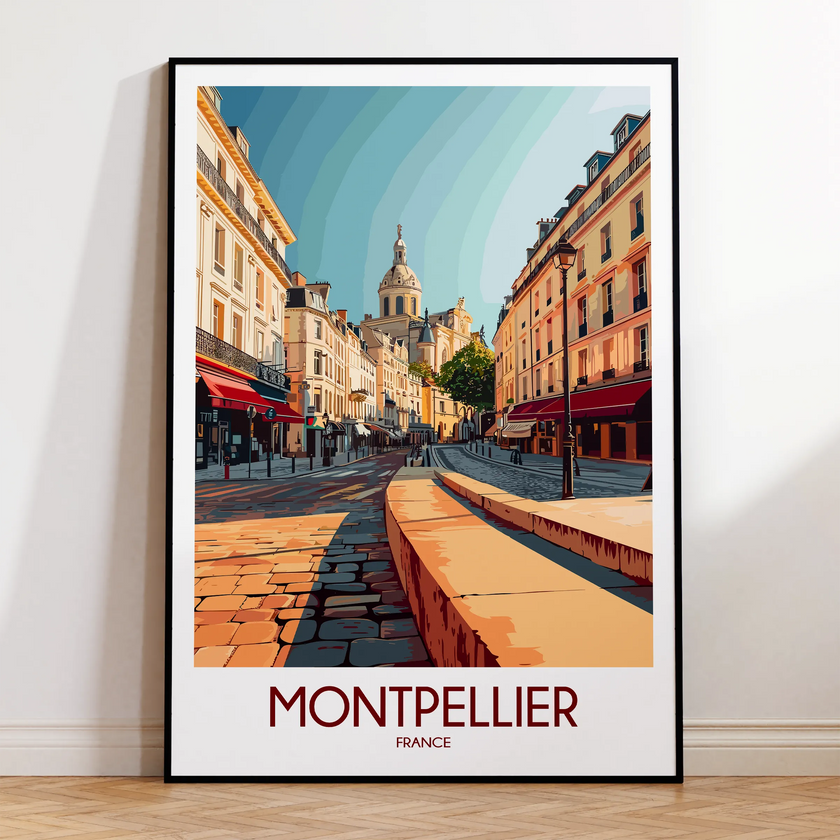 Montpellier Souvenir Poster Print