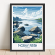 Moray Firth Modern Travel Poster