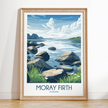 Moray Firth Retro Travel Illustration