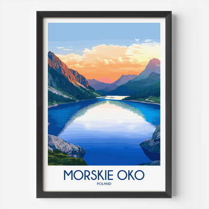 Morskie Oko Vintage Style Print