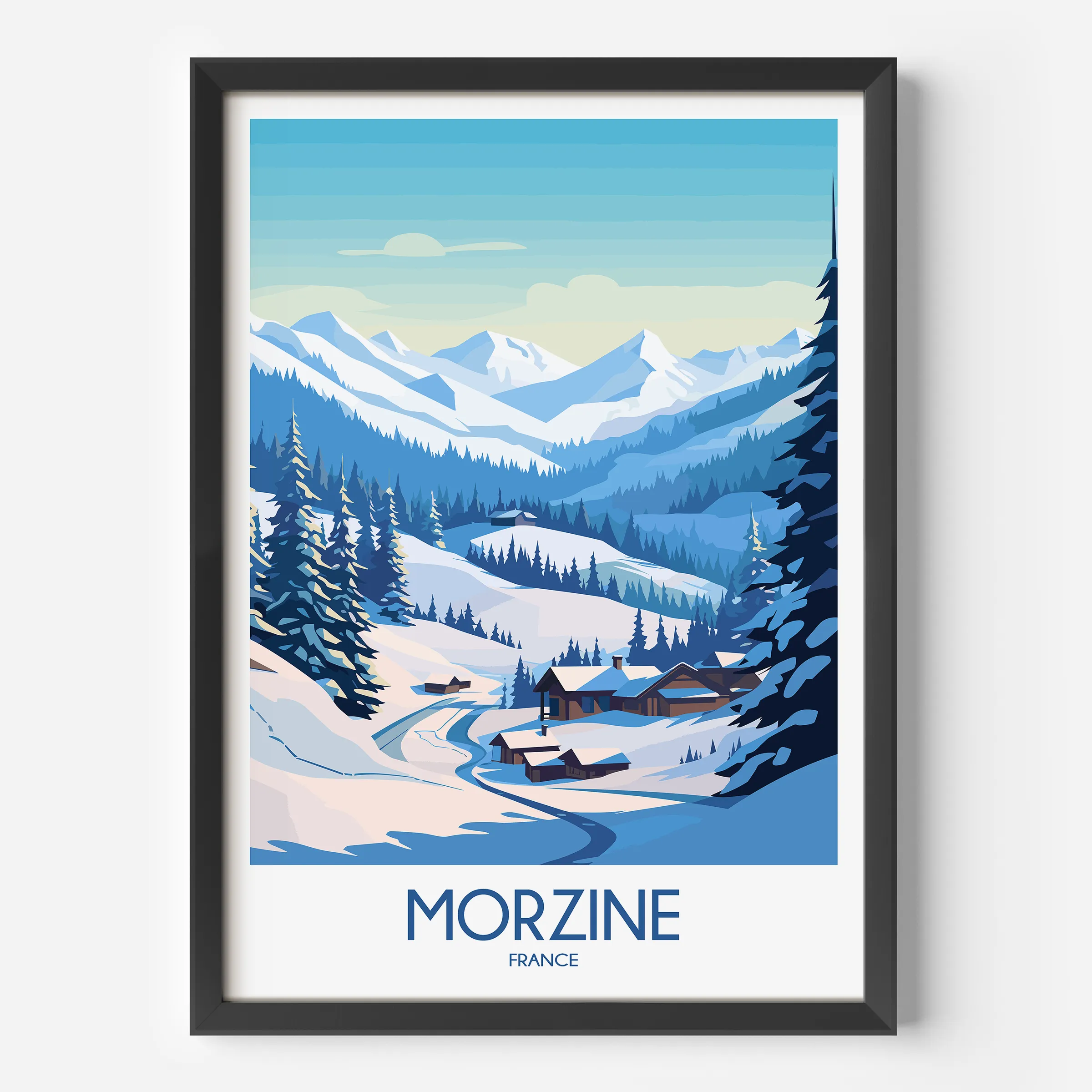 Morzine Minimalist Wall Art