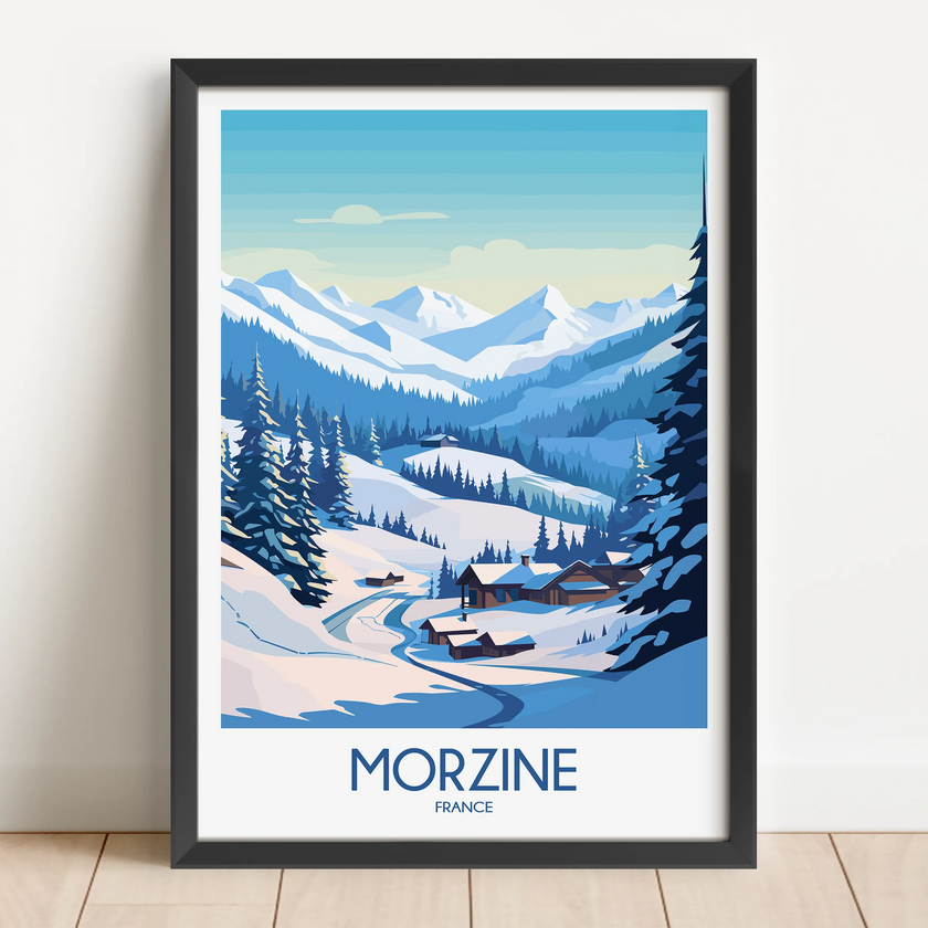 Morzine Modern Travel Poster