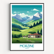 Morzine Modern Travel Poster