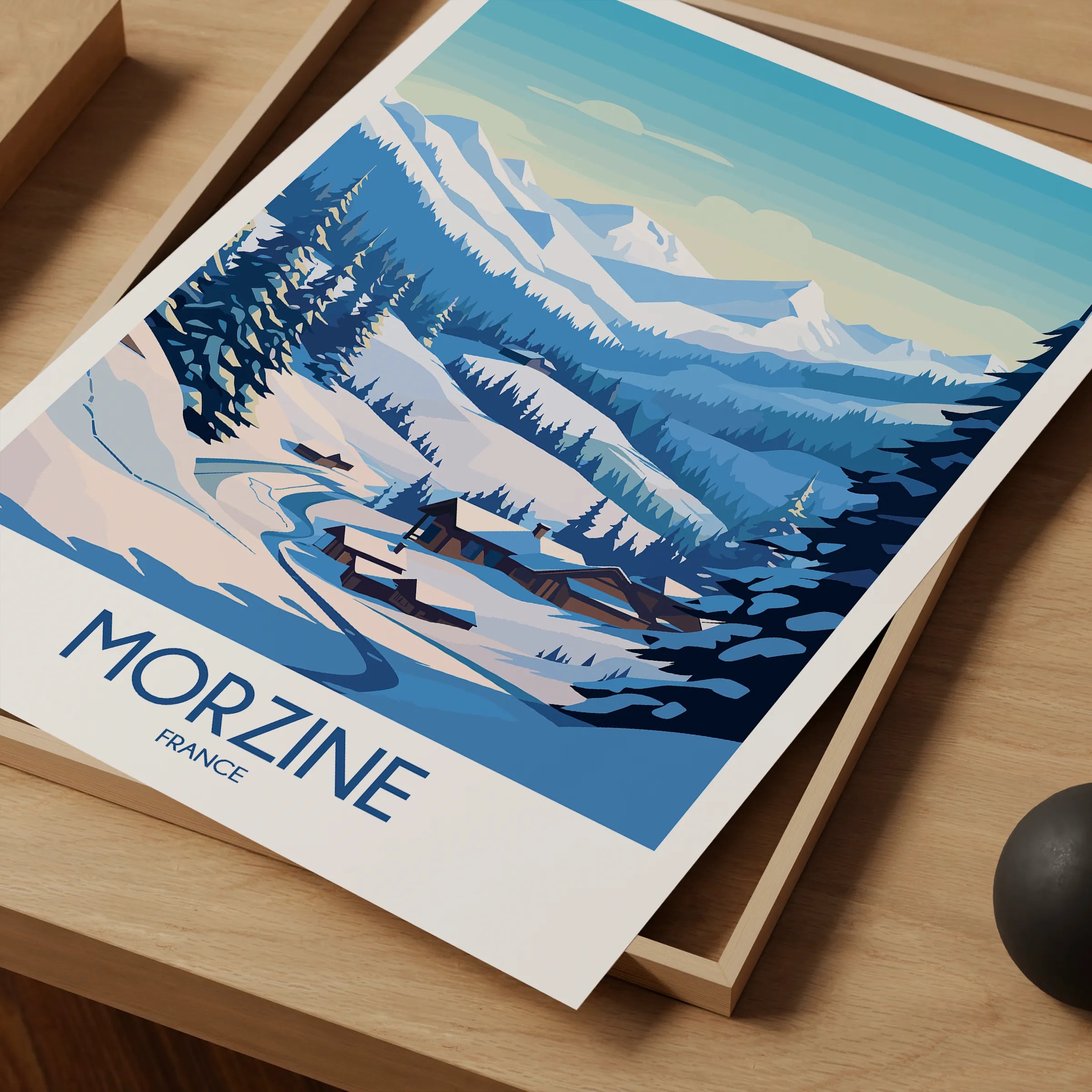 Morzine Retro Travel Illustration