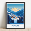 Morzine Retro Travel Illustration