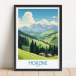 Morzine Retro Travel Illustration