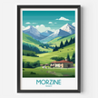 Morzine Retro Travel Illustration