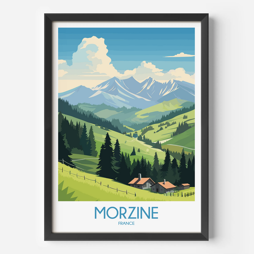 Morzine Souvenir Poster Print