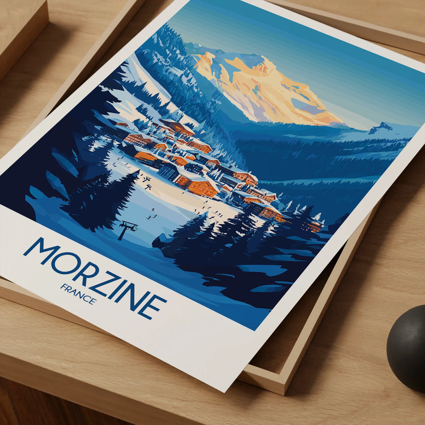 Morzine Vintage Style Print