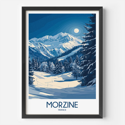Morzine Vintage Style Print