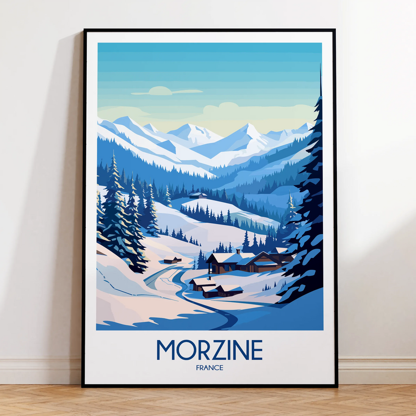 Morzine Vintage Style Print