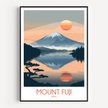 Mount Fuji Modern Travel Poster