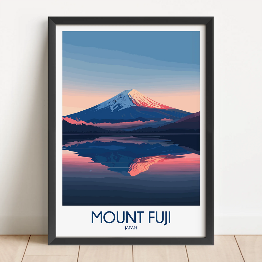 Mount Fuji Scenic Landscape Art