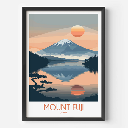 Mount Fuji Scenic Landscape Art