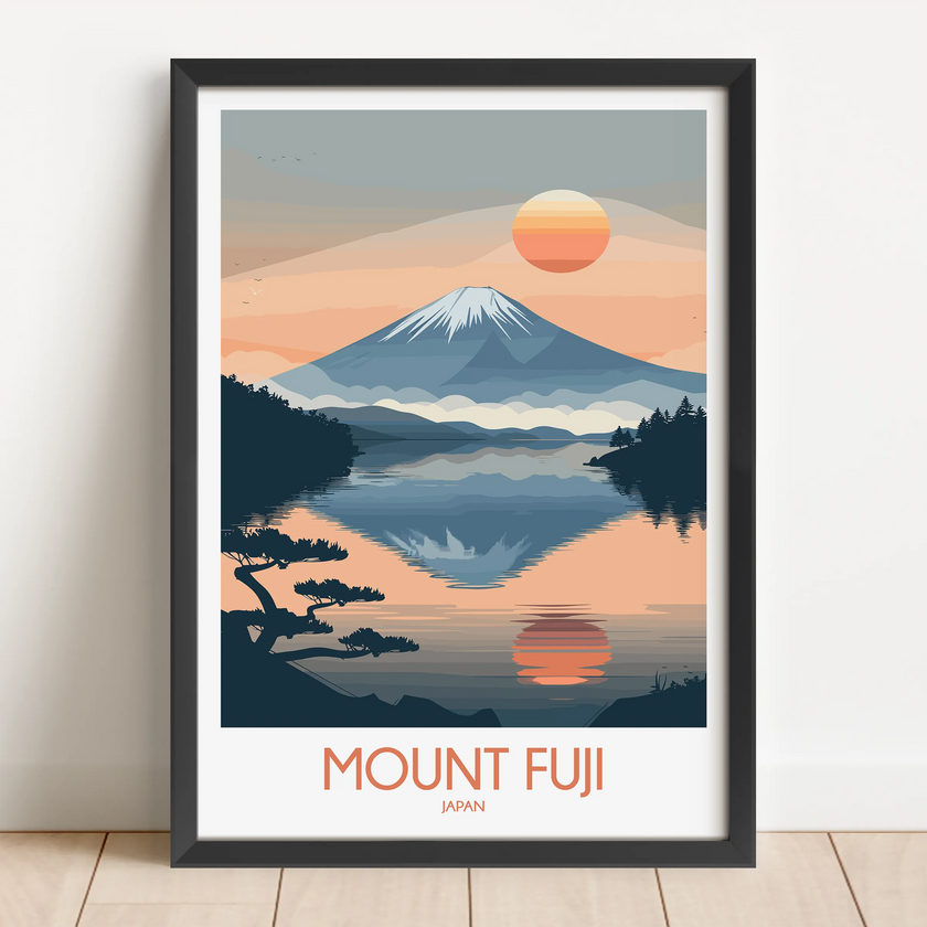Mount Fuji Souvenir Poster Print