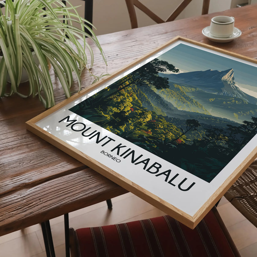 Mount Kinabalu Destination Art Gift