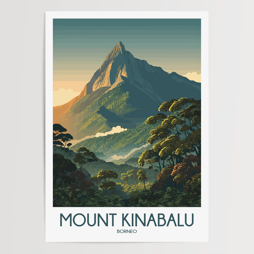 Mount Kinabalu Gallery Quality Print