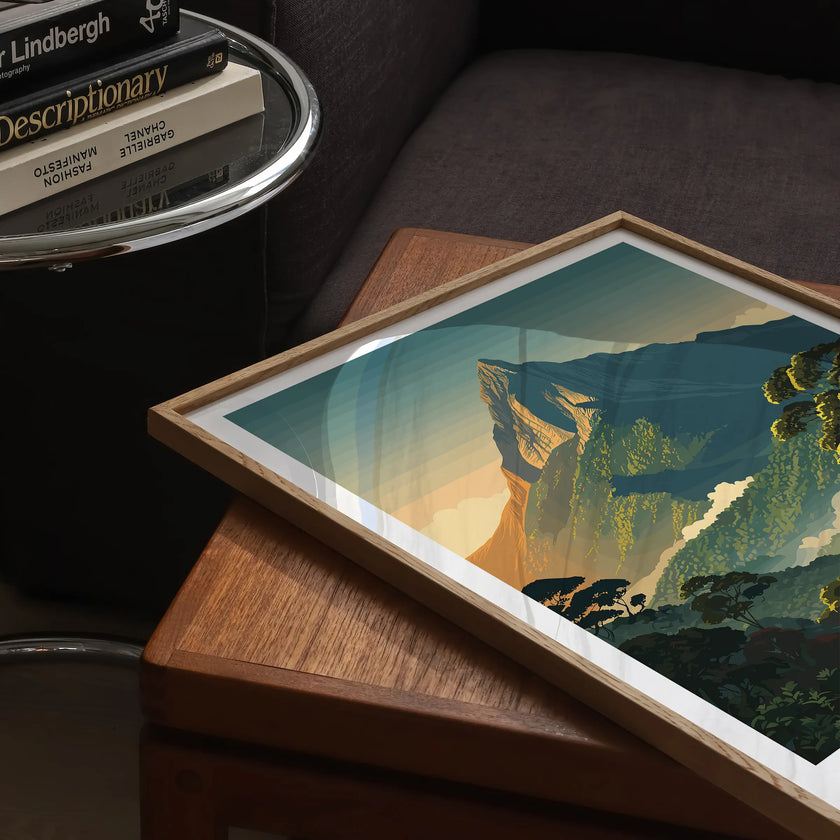 Mount Kinabalu Minimalist Wall Art