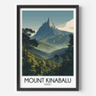 Mount Kinabalu Minimalist Wall Art
