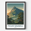 Mount Kinabalu Minimalist Wall Art