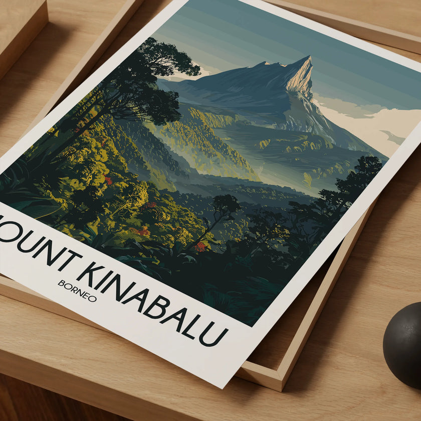 Mount Kinabalu Scenic Landscape Art