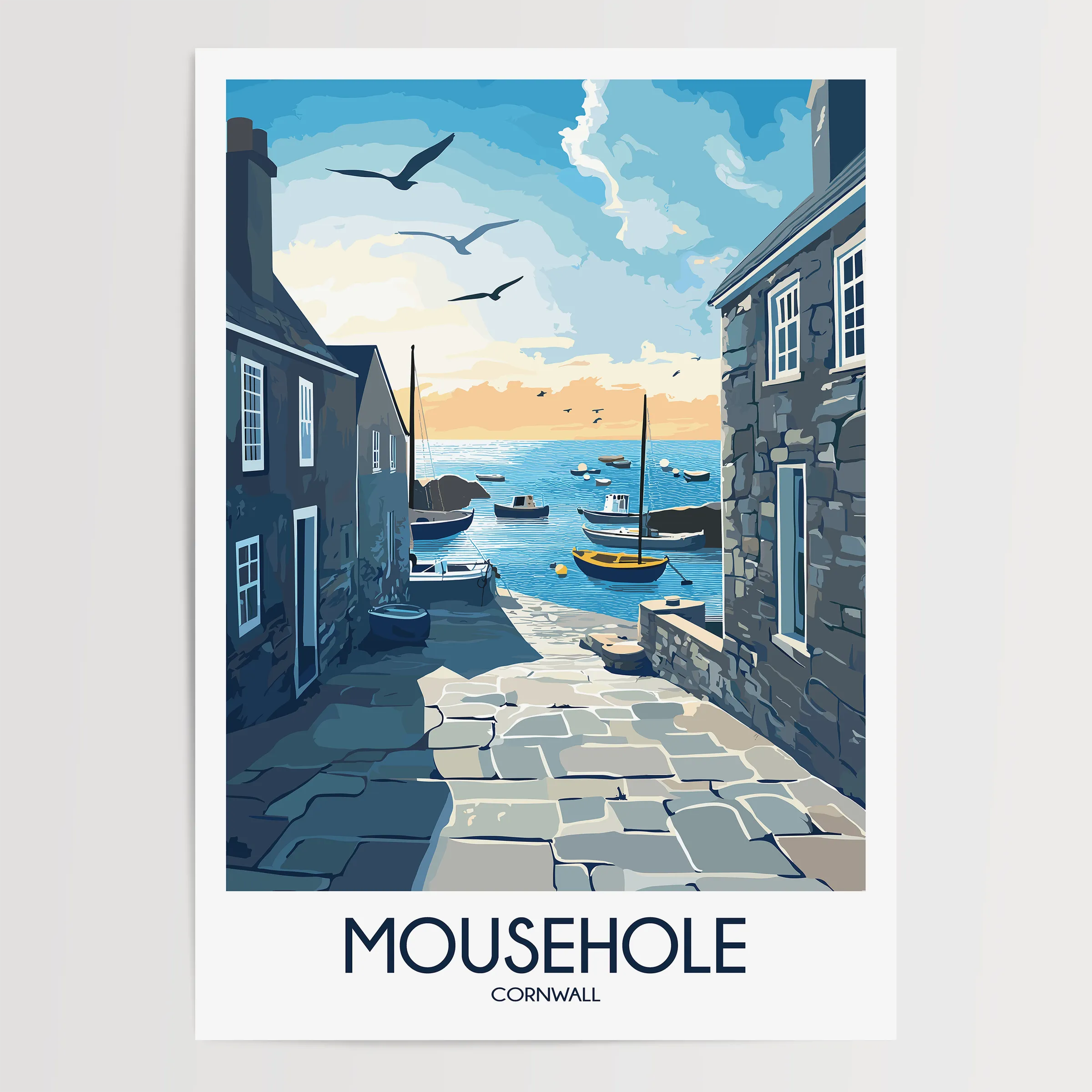 Mousehole Minimalist Wall Art