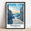 Mousehole Vintage Style Print