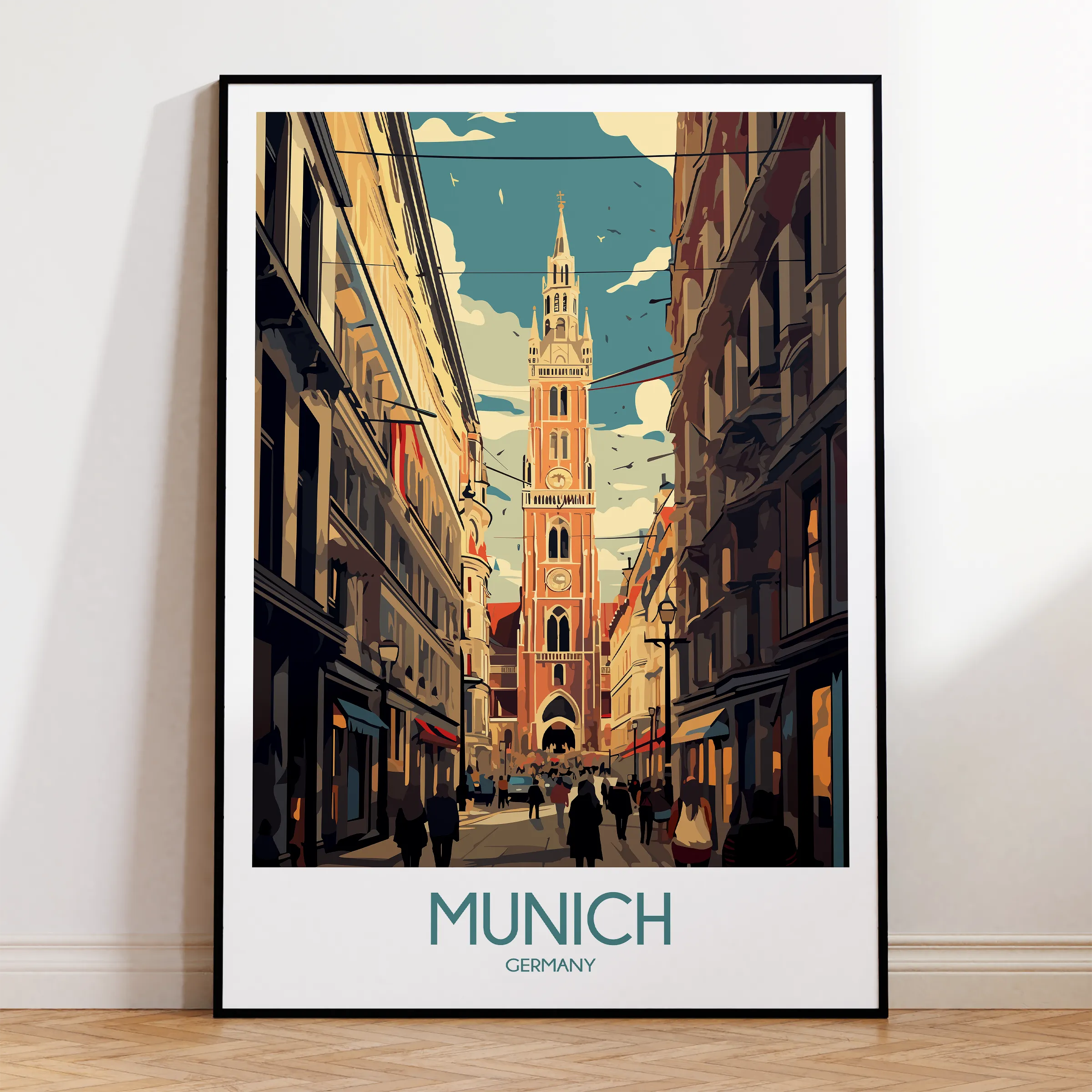 Munich Souvenir Poster Print