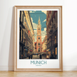 Munich Vintage Style Print