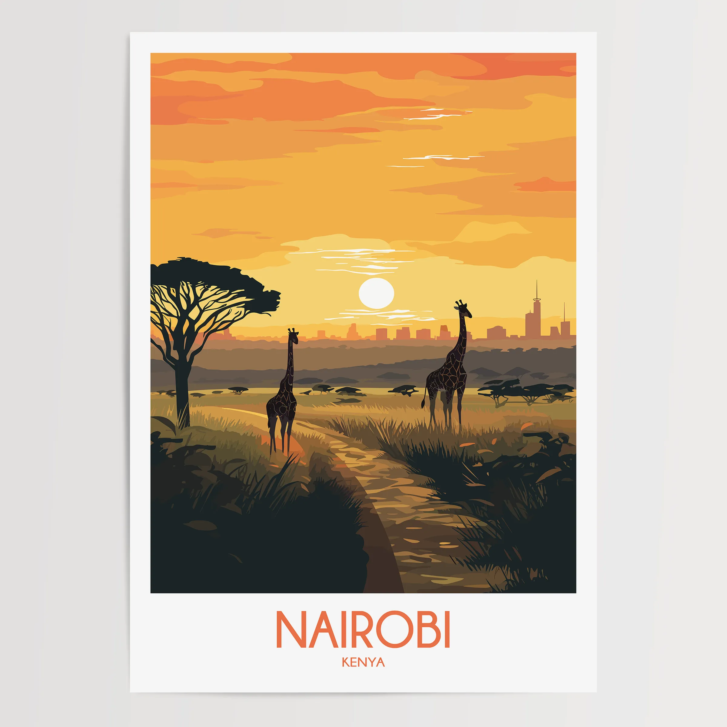 Nairobi Scenic Landscape Art