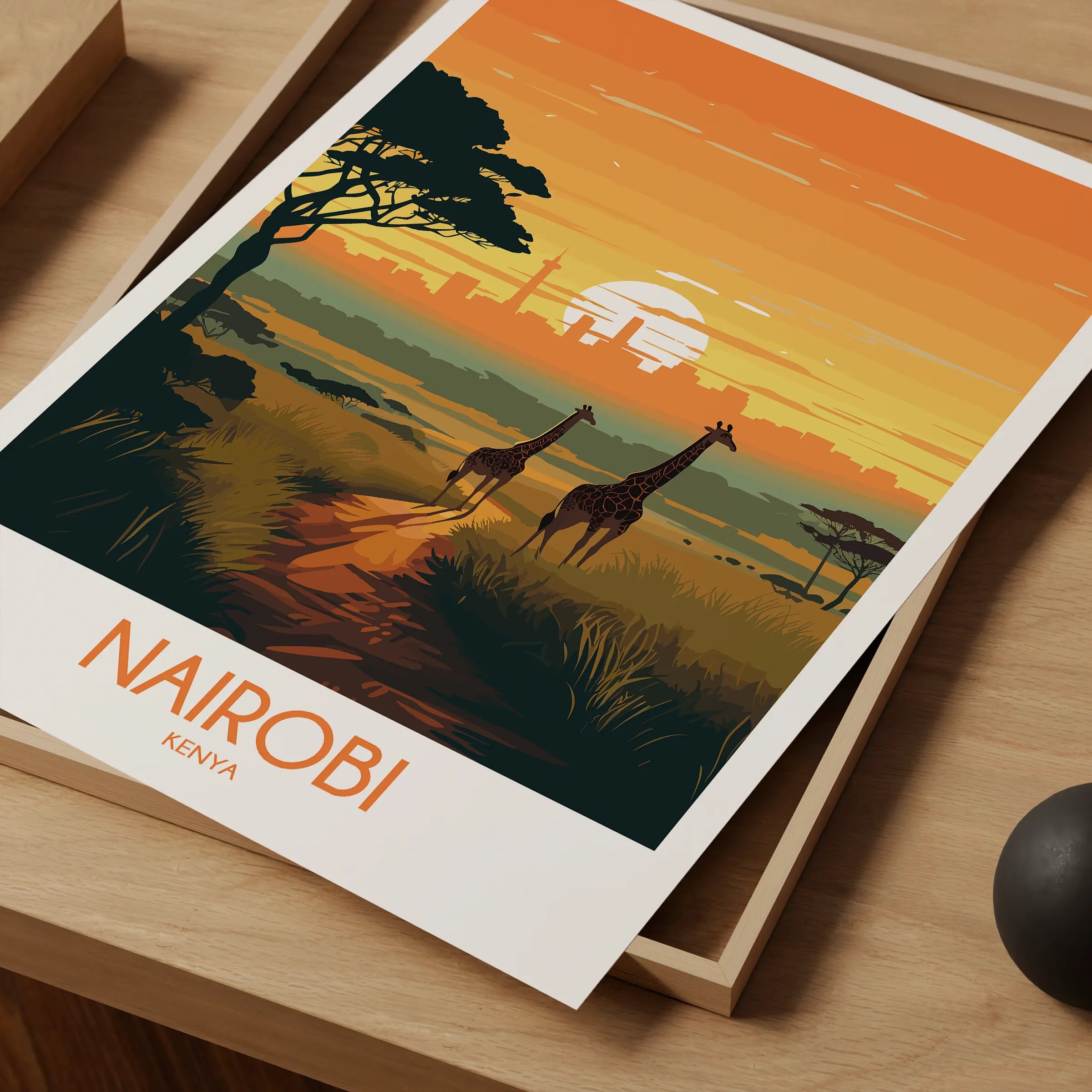 Nairobi Vintage Style Print