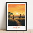 Nairobi Vintage Style Print
