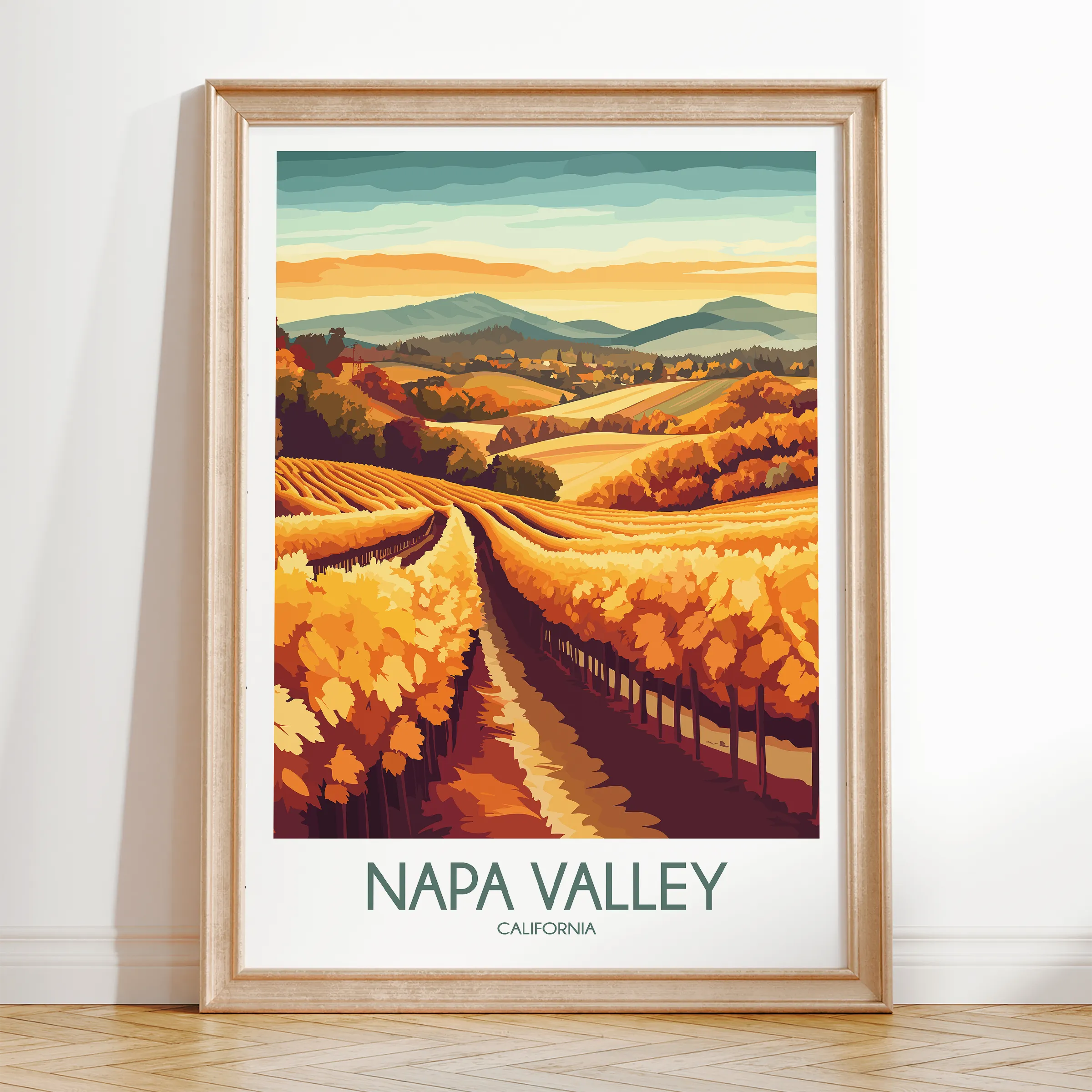 Napa Valley Scenic Landscape Art