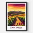 Napa Valley Vineyard Destination Art Gift