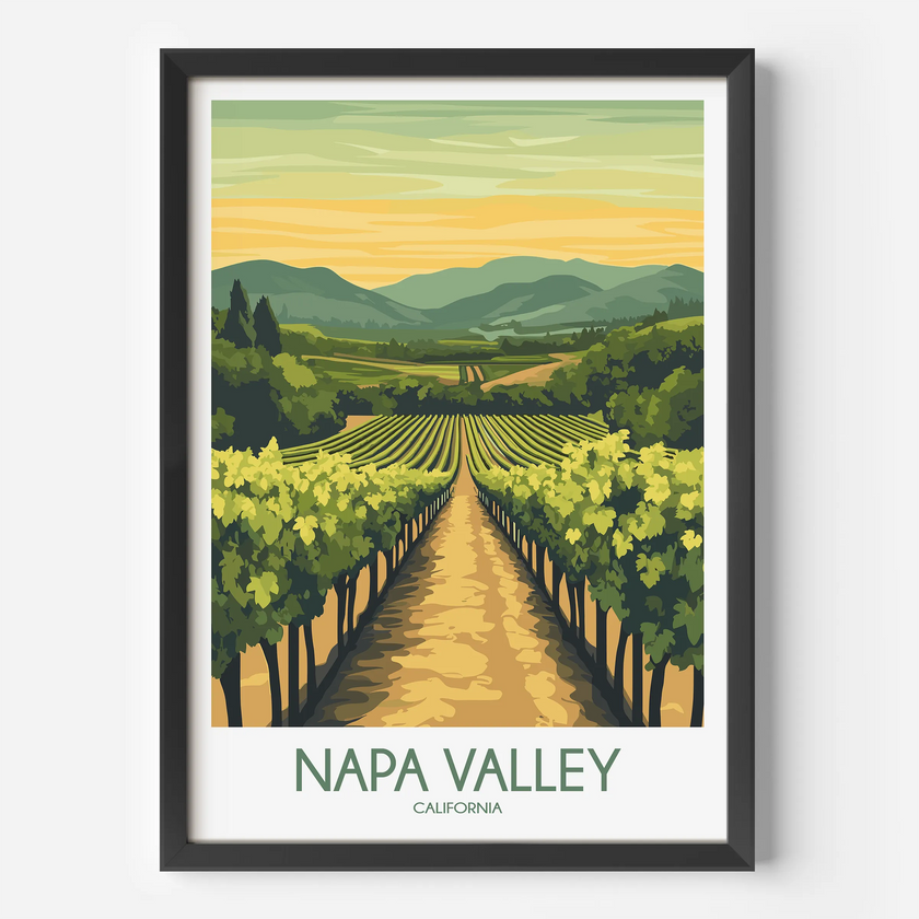 Napa Valley Vineyard Gallery Quality Print