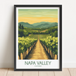 Napa Valley Vineyard Souvenir Poster Print