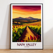 Napa Valley Vineyard Souvenir Poster Print