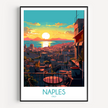 Naples Vintage Style Print