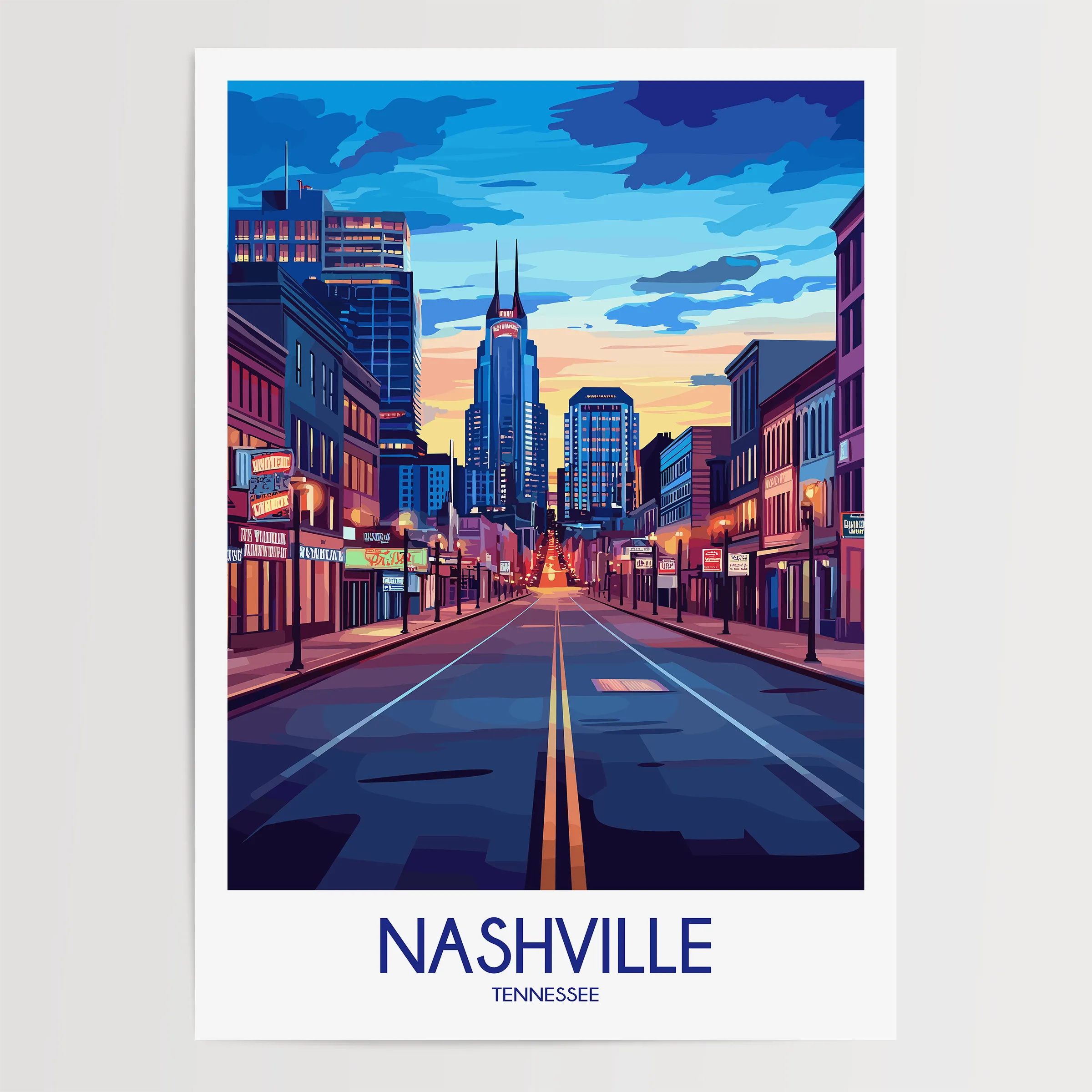Nashville Destination Art Gift