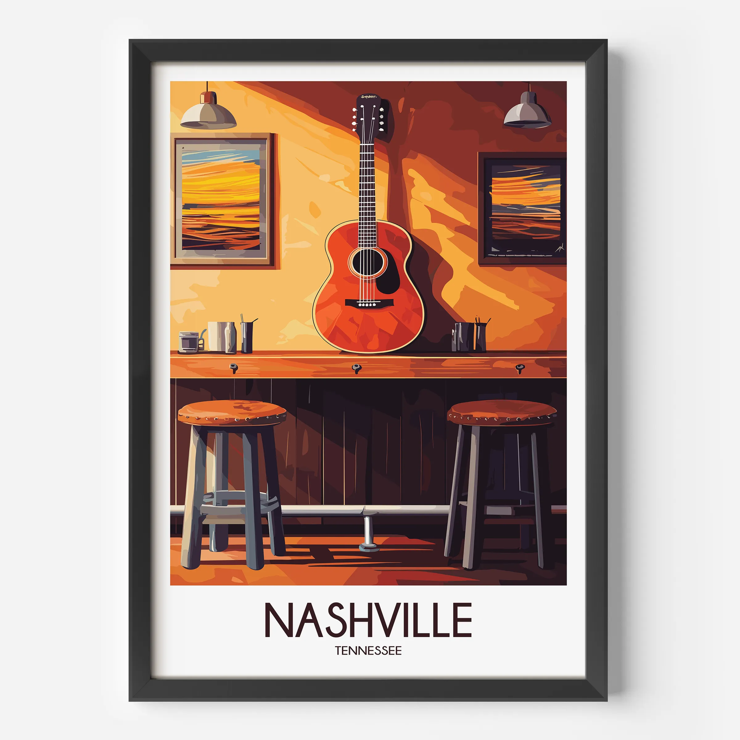 Nashville Destination Art Gift