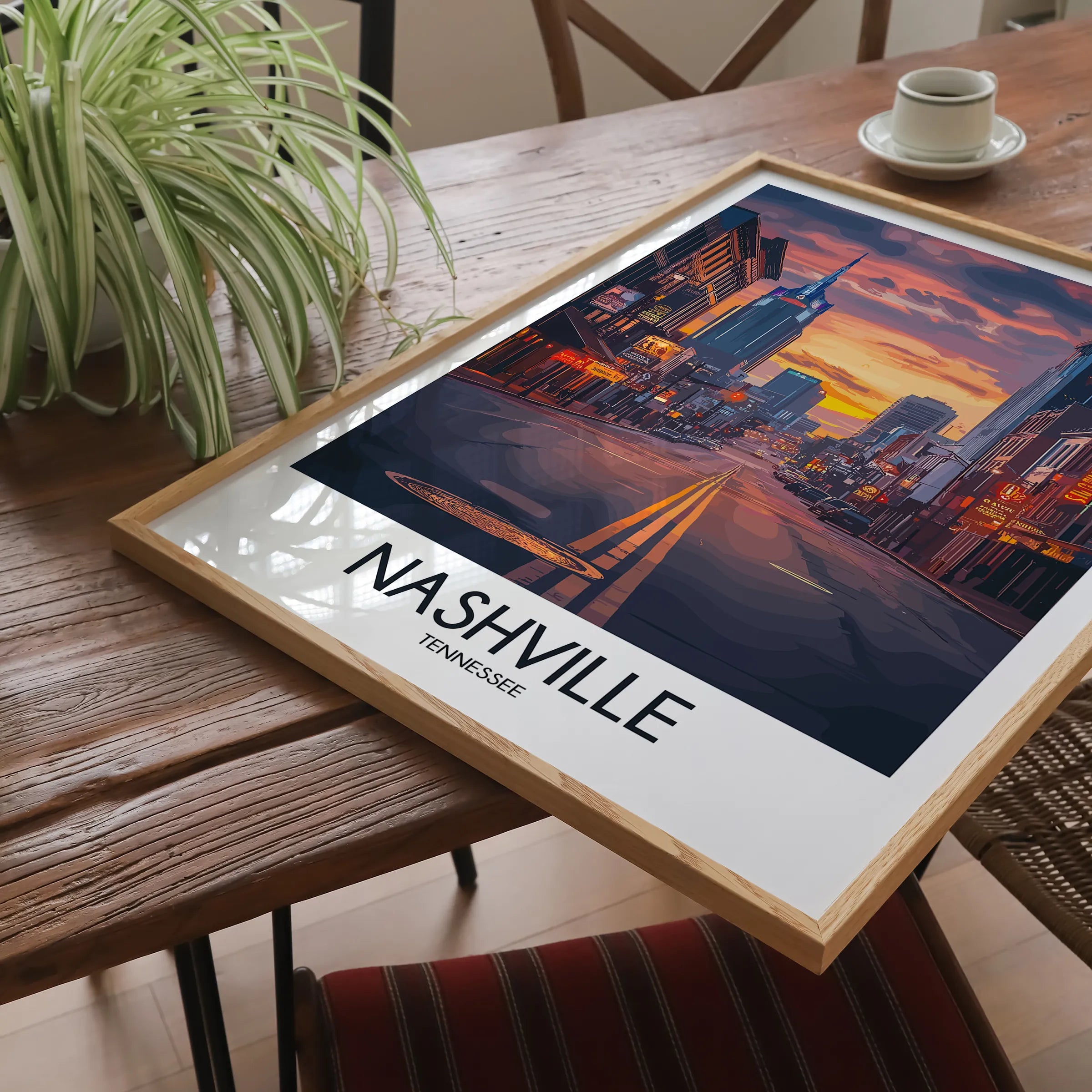 Nashville Modern Travel Poster