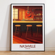 Nashville Retro Travel Illustration