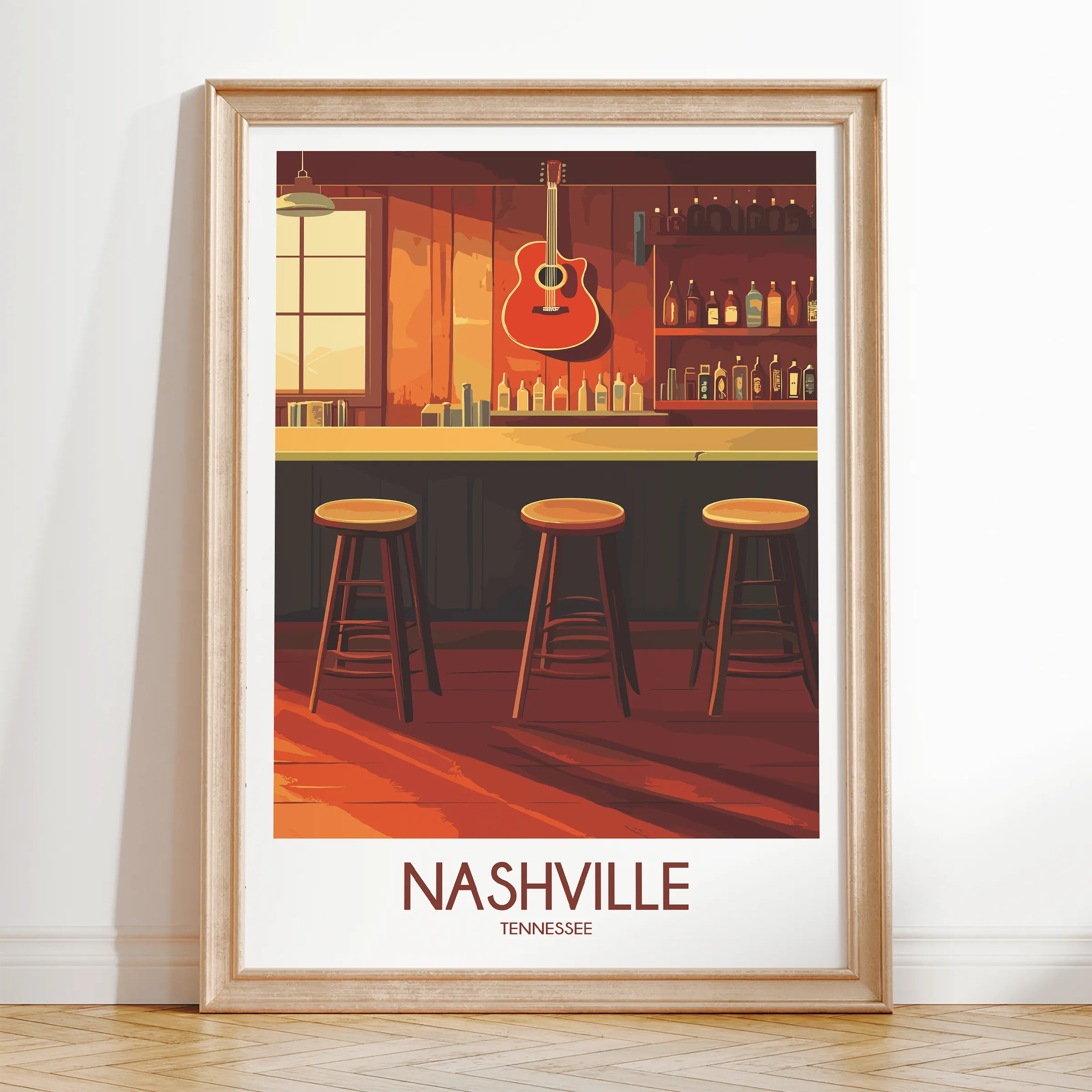 Nashville Souvenir Poster Print